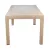 IRIS GF-810C ORIGINAL CAPPUCCINO műanyag kerti asztal rattan üveglappal 90x150cm