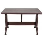 IRIS GF-1000BR Stable barna műanyag asztal 70x120cm