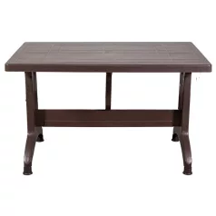 IRIS GF-1000BR Stable barna műanyag asztal 70x120cm