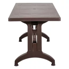 IRIS GF-1000BR Stable barna műanyag asztal 70x120cm