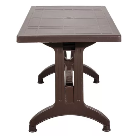 IRIS GF-1000BR Stable barna műanyag asztal 70x120cm