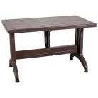 IRIS GF-1000BR Stable barna műanyag asztal 70x120cm