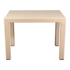 IRIS GF-830C ORIGINAL CAPPUCCINO műanyag kerti asztal rattan 70x100cm