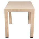 IRIS GF-830C ORIGINAL CAPPUCCINO műanyag kerti asztal rattan 70x100cm