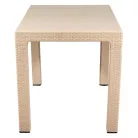 IRIS GF-830C ORIGINAL CAPPUCCINO műanyag kerti asztal rattan 70x100cm