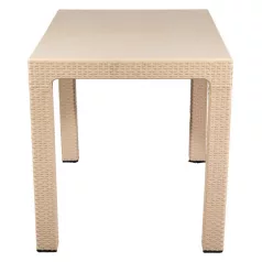   IRIS GF-830C ORIGINAL CAPPUCCINO műanyag kerti asztal rattan 70x100cm