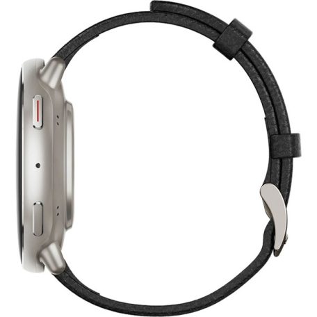 Amazfit Active 2 NFC fekete bőr szíjas okosóra