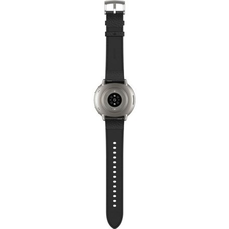 Amazfit Active 2 NFC fekete bőr szíjas okosóra