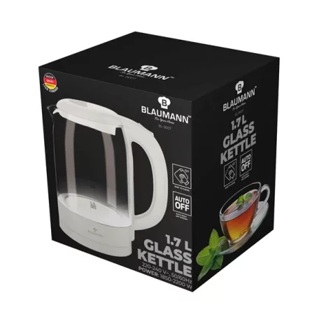 Blaumann BL-9007 1,7L-es krém üveg vízforraló