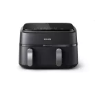 Philips DualBasket NA351/00 fekete 9 L forrólevegős sütő