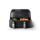 Philips DualBasket NA351/00 fekete 9 L forrólevegős sütő