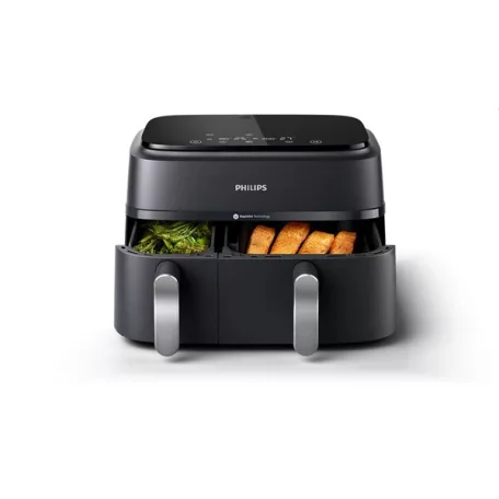 Philips DualBasket NA351/00 fekete 9 L forrólevegős sütő