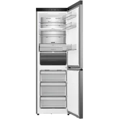   Hisense RB3K330SAID szürke, alulfagyasztós, Hűtő:215L, Fagyasztó:115L, Total No frost hűtőszekrény