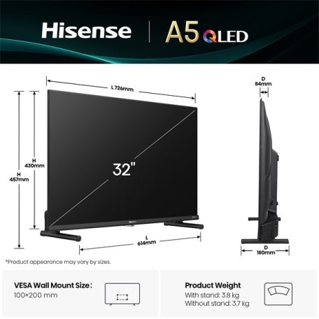 Hisense 32" 32A5Q Full HD Smart QLED TV