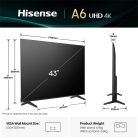 Hisense 43" 43A6Q 4K UHD Smart LED TV