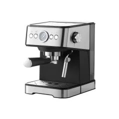   TOO CM-1350-B Eszpresszó kávéfőző tejhabosítóval, hőmérővel, 20 bar, 1350W, fekete-rozsdamentes