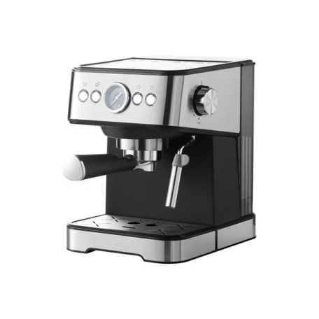 TOO CM-1350-B Eszpresszó kávéfőző tejhabosítóval, hőmérővel, 20 bar, 1350W, fekete-rozsdamentes