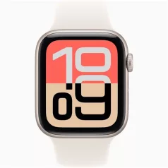   Apple Watch SE3 GPS-es (44mm) csillagfény alumínium tok, csillagfény S/M sportszíjas okosóra