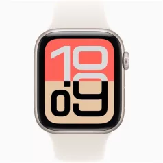   Apple Watch SE3 Cellular (44mm) csillagfény alumínium tok, csillagfény M/L sportszíjas okosóra
