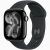Apple Watch S11 GPS-es (42mm) kozmoszfekete alumínium tok, fekete S/M sportszíjas okosóra