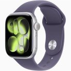 Apple Watch S11 GPS-es (42mm) ezüst alumínium tok, ködös lila S/M sportszíjas okosóra