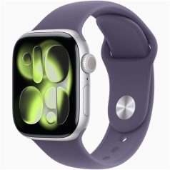  Apple Watch S11 GPS-es (42mm) ezüst alumínium tok, ködös lila S/M sportszíjas okosóra