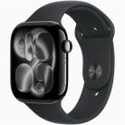 Apple Watch S11 GPS-es (46mm) kozmoszfekete alumínium tok, fekete M/L sportszíjas okosóra