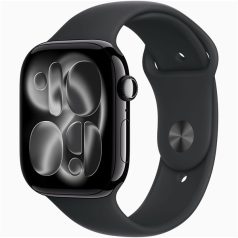   Apple Watch S11 GPS-es (46mm) kozmoszfekete alumínium tok, fekete M/L sportszíjas okosóra