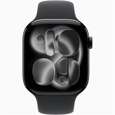   Apple Watch S11 GPS-es (46mm) kozmoszfekete alumínium tok, fekete M/L sportszíjas okosóra