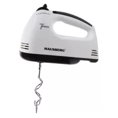   Hausberg HB-4112NG 250W-os fehér-fekete réz motorral, 7 sebességes kézimixer