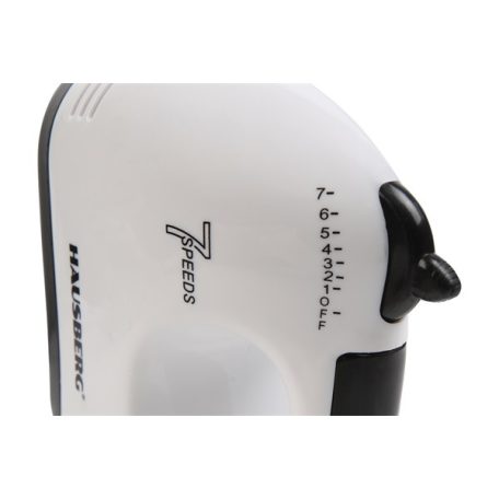 Hausberg HB-4112NG 250W-os fehér-fekete réz motorral, 7 sebességes kézimixer