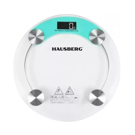 Hausberg HB-6000BL kék üveg fürdőszobai mérleg