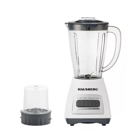 Hausberg HB-7770AB 500W fehér 4 sebességes turmixgép műanyag kancsóval, réz motorral