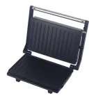 Hausberg HB-539IN 1300W fekete kontakt grill szendvicssütő, állítható termosztát, rozsdamentes ház