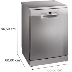   Bosch  SMS2HVI06E inox, programok száma:5, szabadonálló, 14 terítékes mosogatógép
