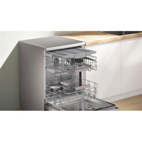 Bosch SMS6ZCI10E inox, szabadonálló, programok száma:6, 14 terítékes mosogatógép