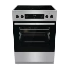   Gorenje GECS6C70XPA inox-fekete, szabdonálló, kerámialapos, főzőzóna:4, sütőtér:71L, tűzhely
