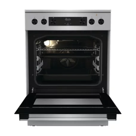 Gorenje GECS6C70XPA inox-fekete, szabdonálló, kerámialapos, főzőzóna:4, sütőtér:71L, tűzhely