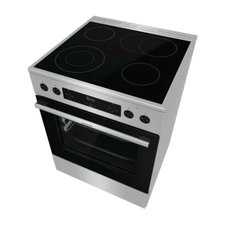 Gorenje GECS6C70XPA inox-fekete, szabdonálló, kerámialapos, főzőzóna:4, sütőtér:71L, tűzhely