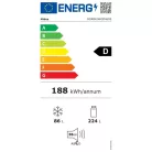 Midea MDRB424FGD46OE inox, alulfagyasztós, Hűtő: 224L, Fagyasztó:86L, No frost hűtőszekrény