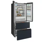 Midea MDRF600BIE70 inox, négyajtós, Hűtő:276L, Fagyasztó:159L, No frost hűtőszekrény