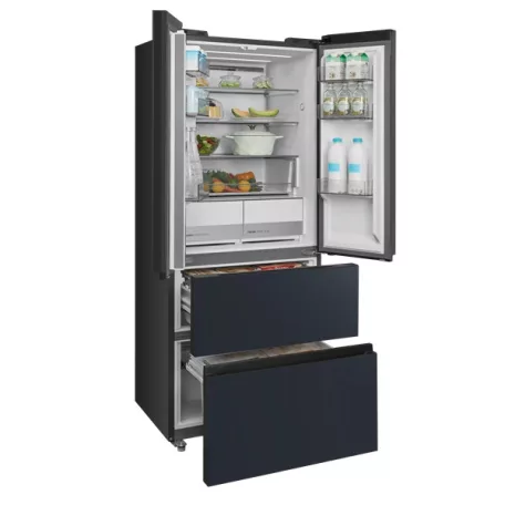 Midea MDRF600BIE70 inox, négyajtós, Hűtő:276L, Fagyasztó:159L, No frost hűtőszekrény