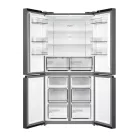 Midea MDRF632FIE45 inox, négyajtós, Hűtő:305L, Fagyasztó:169L, No frost hűtőszekrény