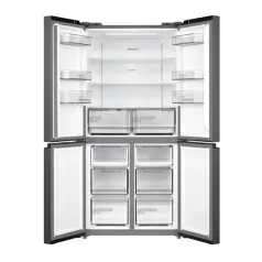   Midea MDRF632FIE45 inox, négyajtós, Hűtő:305L, Fagyasztó:169L, No frost hűtőszekrény