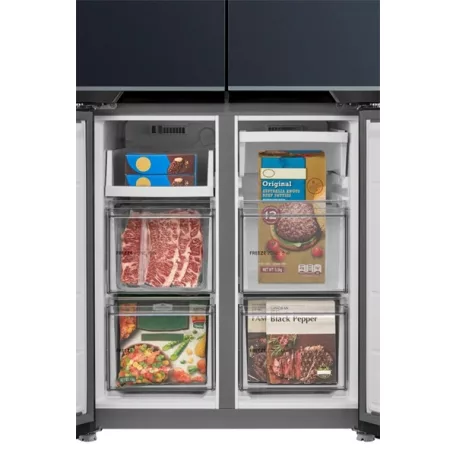 Midea MDRM587BIE70 inox, négyajtós, Hűtő:276L, Fagyasztó:150L, No frost hűtőszekrény
