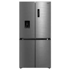   Midea MDRM632FGD46W inox, négyajtós, Hűtő:301L, Fagyasztó:169L, No frost hűtőszekrény