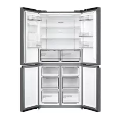   Midea MDRM632FGD46W inox, négyajtós, Hűtő:301L, Fagyasztó:169L, No frost hűtőszekrény