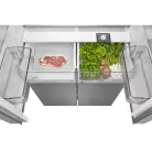Midea MDRM691FIE46 inox, négyajtós, Hűtő:345L, Fagyasztó:170L, No frost hűtőszekrény