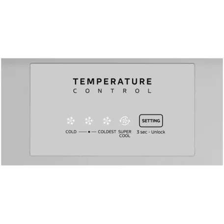 Midea MDRT385MTE01 fehér, felülfagyasztós, Hűtő:206L, Fagyasztó:60L, No frost hűtőszekrény