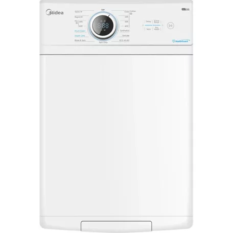 Midea MF100T80B/W-HR fehér,felültöltős, max.1300ford., 8kg, mosógép